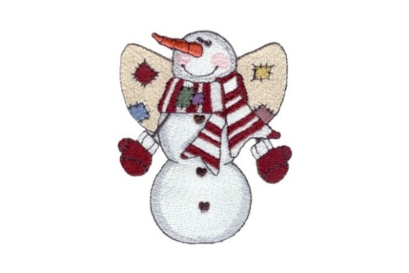 Angelic Snowman Jeremiah: A Charming Winter Design