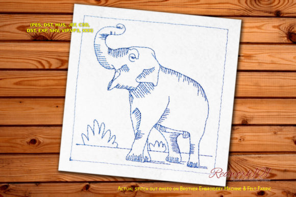 Asian Elephant Raising His Trunk: A Majestic Design