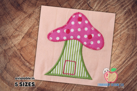 Fantasy Mushroom House Applique for Kids Review