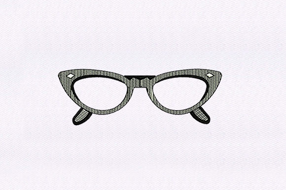 Monotone Glasses: A Retro Embroidery Gem
