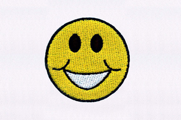Smiling Yellow Emoji: A Holiday Embroidery Review