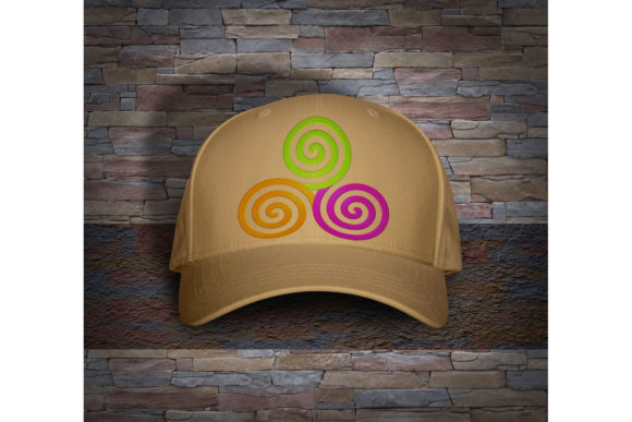 Three ColorsTriskelion Spiral: A Festive Embroidery Gem